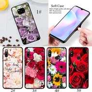 PJ39 Flower Language Rose Art Soft Case for Xiaomi Redmi Note 11S 11 Pro K20 K40 Pro 7A 10C 10A