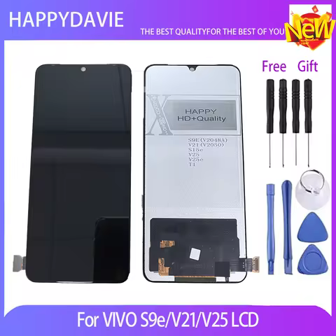 6.44" TFT For Vivo V21 Display Touch Screen Digitizer Full Assembly Replacement For Vivo S9e LCD Scr