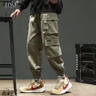 Cargo Pants Men Trendy Fashion Loose Plus Size M-5XL Casual Pants Cargo Pants Celana Panjang Seluar Lelaki Pants Men Cargo Seluar Kargo Lelaki Tactical Pants Multiple Pocket Plus Size Kargo Cargo Pants