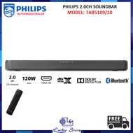 PHILIPS  TAB5109/10 SOUNDBAR SPEAKER, 2.0 CHANNEL, HDMI ARC, 120W, WITH BLUETOOTH, SINGAPORE WARRANT