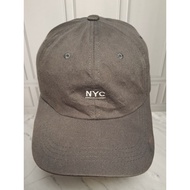 Secondhand Vintage NYC Hat Preloved NYC Urban Trend Grey/
