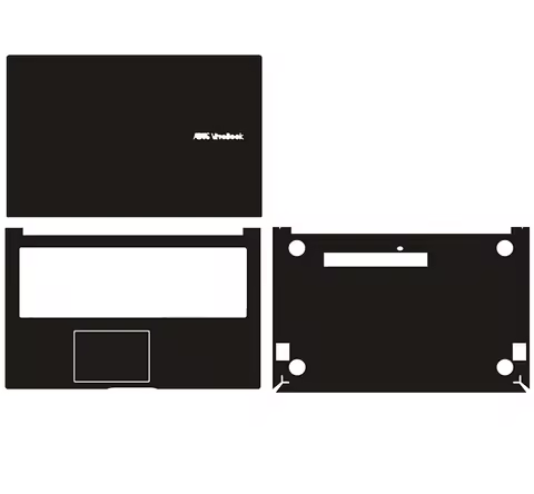 Pre-cut 1xTop+1xPalmrest+1xBottom Skin Stickers Cover For ASUS VivoBook X513 X513EA D513 K513 S 14 O