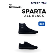 Warrior Sparta LOW & HiGH All Black Shoes Loudwell School Shoes Original Warrior Shoes