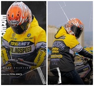 Jaket Rollingspeed X Total Kings FullBlack Bahan Jersey Tebal Gratis Stiker