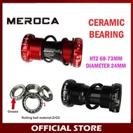 Meroca BB Ceramic BSA 68 - 73mm Bottom Bracket HT2 Hollowtech Loncer