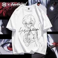 EVA ใหม่ Genesis Evangelion Yohji Yamamoto เสื้อยืดอะนิเมะหมายเลขเครื่องผู้ชายอินเทรนด์ฤดูร้อนเสื้อค