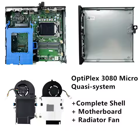 New For Dell OptiPlex 3080 Micro Quasi-system Chassis Complete Shell Motherboard Radiator Fan IPCML-