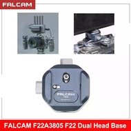FALCAM F22A3805 F22 Dual Head Base Quick Release Plate Stable&Durable Extension Mount for Camera Cag