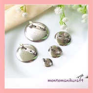 BEADS (10 pcs) NICKEL MONTEMANIM CRAFT BOWL PINS