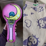 日本美少女戰士變身棒公仔攬枕 cushion $89｜2024最新款日本Kuromi毯 Kuromi氈 Kuromi小被被 blanket 70x100 cm $59.9@ 100x140cm $89