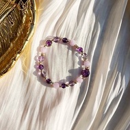 紫藤花浪漫//紫鋰輝石 紫水晶 水晶 手鍊 手環 天然石 客製