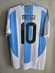 美斯 *球員版* 阿根廷2024主場 Argentina Messi 10 Football Jersey AU Adidas Size M/L