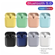 Linkee TWS Bluetooth Wireless Earphone inPods 12 Macaron Headset Smart Touch In-ear Earbuds with Mic