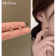 925 Gold Deer Shape Earring