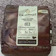 Callebaut dark chocolate couverture 811 54.5% chocolate 400g