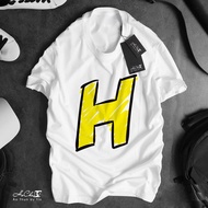 Letter T-Shirt - H - HoCha89 - High Quality Chain Collar Sewing (Real Picture)