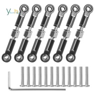 6Pcs Adjustable Metal Linkage Pull Rod Front /Rear Servo Link for  A949 A959 A969 A979 K929 RC Car U
