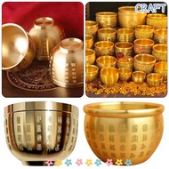 CRAFTML 1Pcs Baifu Rice Cylinder, Auspicious 4.5-7cm Pure Brass Cornucopia, Durable Surface Polished
