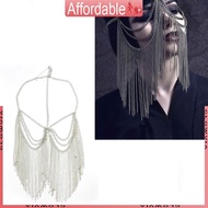 GLO Tassels Face Chain Party  Women Punk Masquerade  Face Headwear Chain