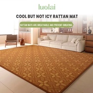 LUOLAI🔥Musim panas sejuk rotan Tikar tidur penyejukan Mat berkualiti tinggi Tikar bulut/Tikar Buluh/