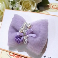 Rossi fufu in purple hair clip/headband/hair clip/headband