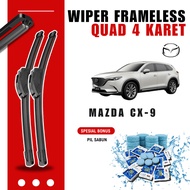 Mazda Cx-9 Quad Car Windshield Wiper Free 5 Soap Pills