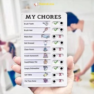 ADL Children's Daily Planner Wall Hanging Memo Plastic Detachable Chores Board