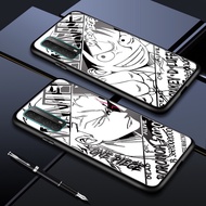 Casing Huawei Y7A Y6 Y7 Pro Y6S Y5P Y9 Y5 Prime 2018 Y7P Y7 Prime 2019 Y8P Y9S Anime One Piece Luffy Zorro Glass Phone Case Cartoon Protective Cover Back Shockproof Hard Cases
