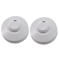 (LAC1) 2X 220V 800W Microwave Sensor Pir Occupancy Body Motion Detector Light Switch