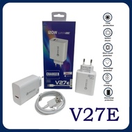 Charger For VVO V27e 5G 120W Super Vooc Quick Charger3.0 Fast Charging With 1USB+USB TYPE C