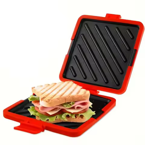 Microwave Sandwich Maker, Microwave Grill, Toaster, 3 Minute Grilled Cheese Sandwich Maker, Thick Si