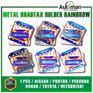 Honda Nissan Mitsubishi Perodua Proton Toyota Car Roadtax Sticker Holder Windscreen Titanium Metal R