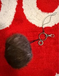 意大利品牌 Anteprima 毛毛球匙扣/吊飾，毛毛球尺寸10cm x 10cm，吊飾全長18cm