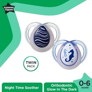 Tommee Tippee Night Time Soother 0-6M - Empeng Bayi #Gratisongkir
