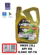 (3L) Caltex Havoline Pro DS Fully Synthetic ECO 5 SAE 0W20