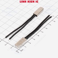 [3 Pieces]- KSD9700-75NO Thermal Fuse, Thermal Relay 250VAC 5A 75 Degree Celsius Normally Open NO Li