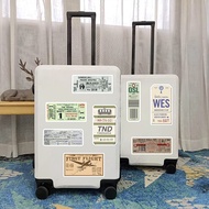 80 Sheets Retro Airline Boarding Pass Air Ticket Luggage Stickers Trolley Suitcase Decoration Waterp