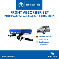 SACHS Shocks Absorber Front Set Perodua MYVI Lagi Best Gen 2 - (2011 - 2017) | 315 908