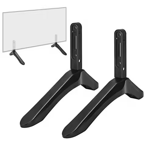 2pcs Universal TV Stand Base Mount For 32-65 Inch Samsung Vizio Sony LCD TV Not for LG TV Black Tele