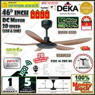 Deka Baby Fan F5DC 46 PRO BG 46 inch Remote Control DC Motor Ceiling Fan 5 Blades Black Gold