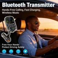 Car Charger Hands-Free Calling MP3 Receiver Bluetooth Transmitter BC86 Car USB C PD/QC 30W Wireless 