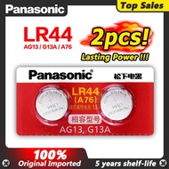 Panasonic LR44 A76 LR 44 AG13 LR1154 SR1154 SR44 SR44SW SR44W GP76 1.5V alkaline batteries for clock