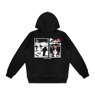 Metaphores - Moonlit Cotton Fleece Black Hoodie 290gsm