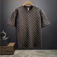 T-Shirt, T-Shirt with Le Vi Monogam Pattern Printed (Standard Text) No1 Studio Stretch Cotton NA73