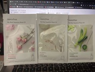 韓國面膜innisfree 真萃玫瑰面膜 蘆薈面膜 蜂蜜面膜