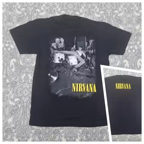 Nirvana Kurt Cobain Band T Shirt Size Large Graphic Print New in Utero High-end Luxury Is for Both M
