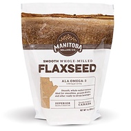 Manitoba Milling Finest Whole Milled Smooth Golden Flaxseed Flax Seed Powder, 1 Lb. (16 oz)  Fiber  Protein  ALA Omega-3 Fats  Non-GMO  Gluten-Free  Farm-to-You  Family-Owned Farm Company