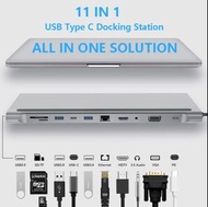現貨  11 合 1 Type-C 集線器擴展塢 Type C 擴展 Hdmi 低溫 Macbook 配件 Usb