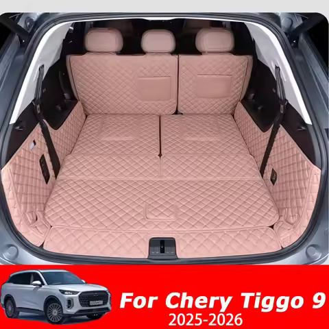 Custom Car Rear Trunk Mats For Chery Tiggo 9 Tiggo 8L 2025 2026 7seat Waterproof Boot Carpet Storage