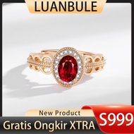 LUANBULE 18K Rose Gold Adjustable Gold Ring
